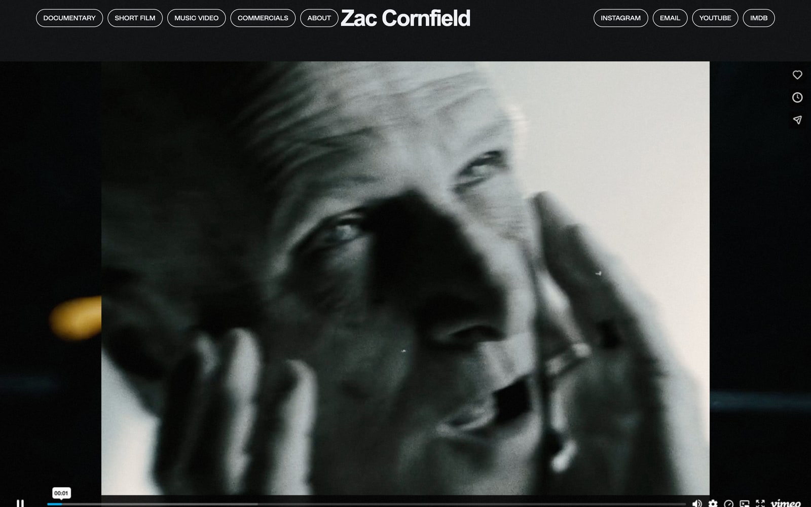 Zac Cornfield website preview